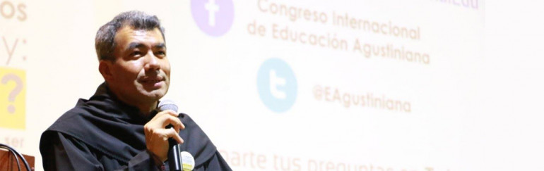 Fray Camilo Torres, habla de la organización del Congreso Internacional de Educación Agustiniana