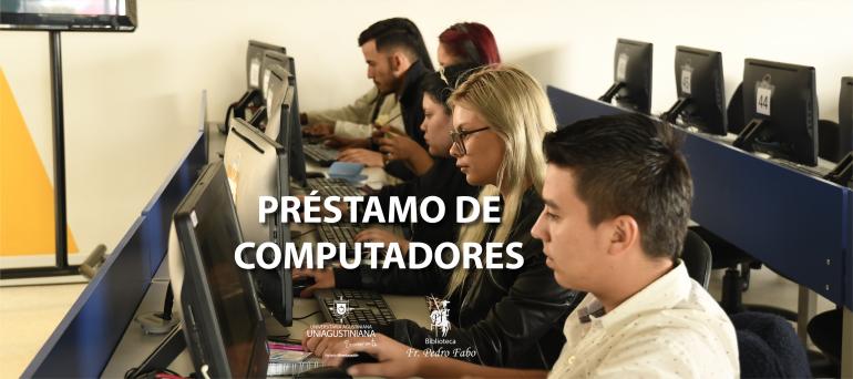 En la Biblioteca Fray Pedro Fabo, puedes solicitar préstamo de computadores