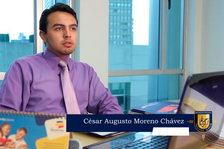 Cesar Moreno Chávez, egresado comprometido con el desarrollo de la sociedad