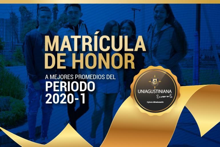 Matrícula de Honor 2020-1