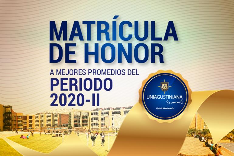 Matrícula de Honor  2020-2