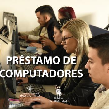 En la Biblioteca Fray Pedro Fabo, puedes solicitar préstamo de computadores